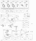 Alternator Electric Starter Fuel Supply Ignition Diagram and Parts List for 21M317-0115-E1  Briggs and Stratton Engine